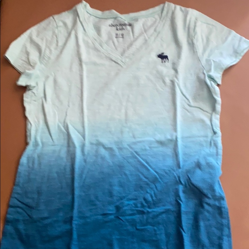 ombré blue green tee